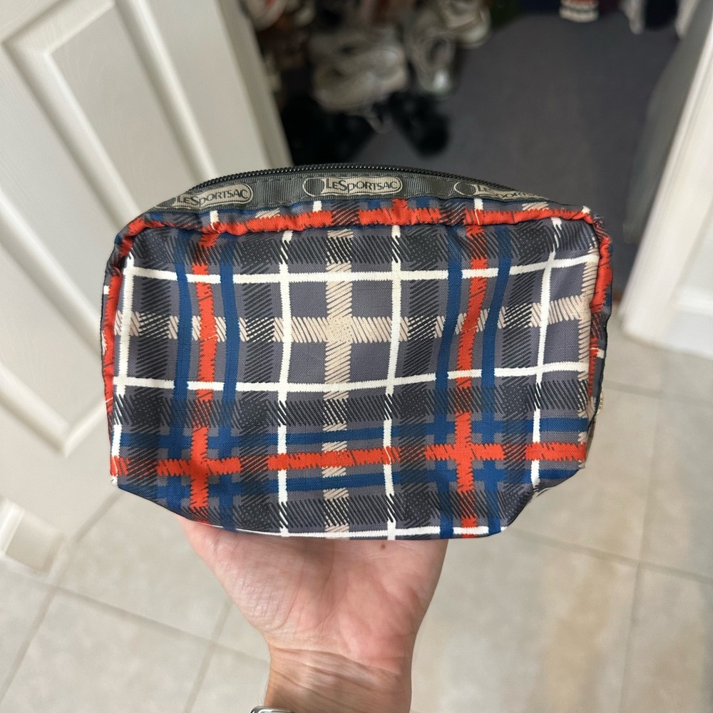 LeSportsac plaid travel pouch/bag